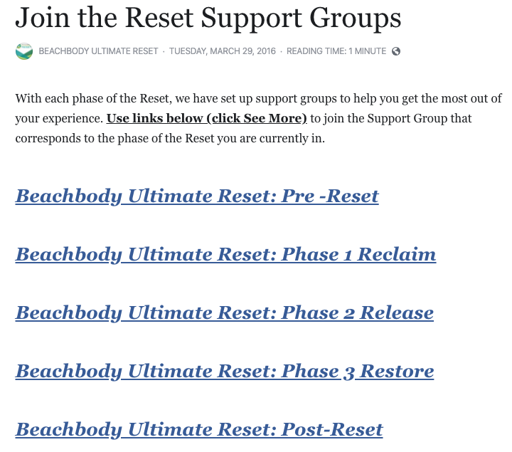 Ultimate Reset Participant Portal